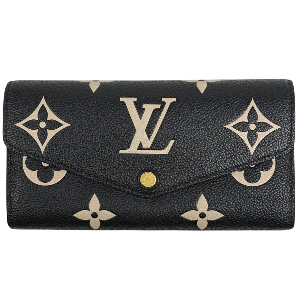 Louis Vuitton Portefeuille Sarah Bicolor Bi fold Long Wallet Monogram